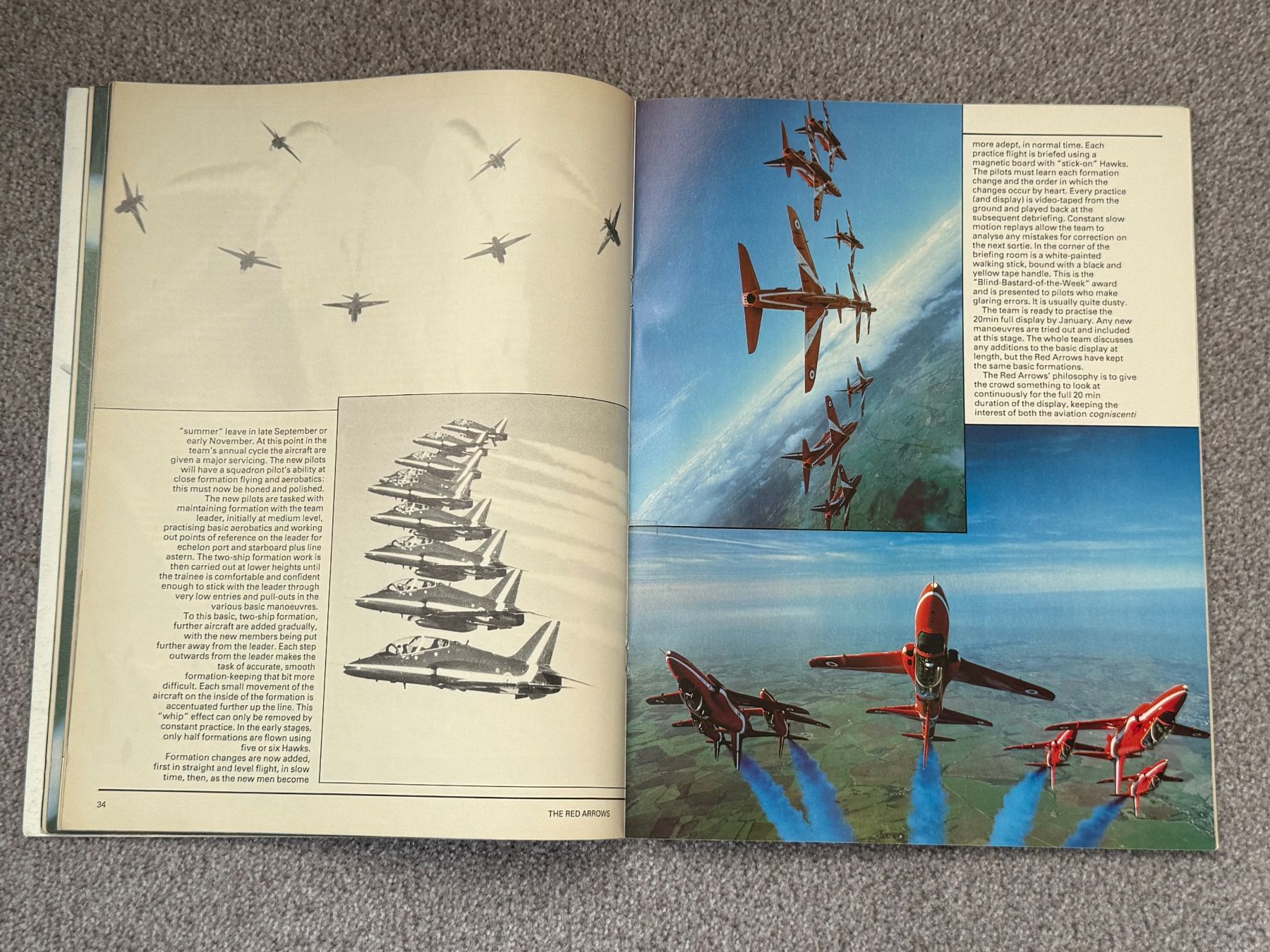 Schweizer Armee Documenti: Prospekt der RED ARROWS von 1982 – Usato da Brütten venduto da Hst1 4
