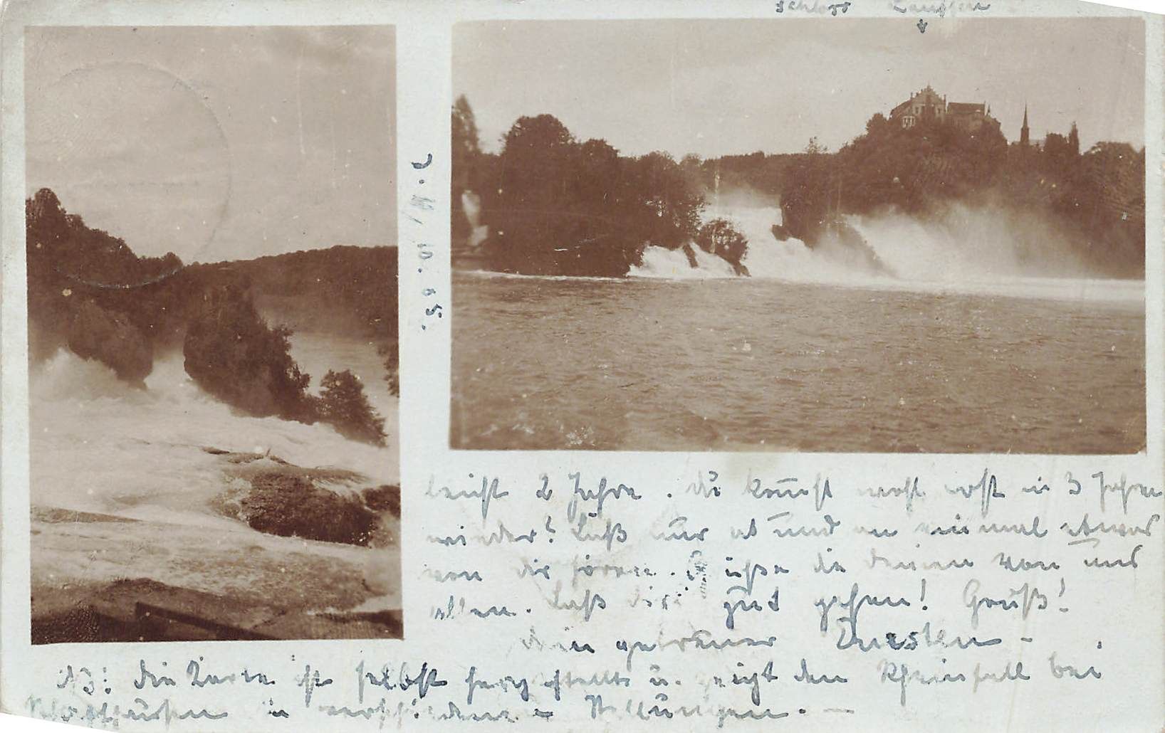 Cartoline postali: Neuhausen SH Rheinfall – Usato da Biasca venduto da Blenio71