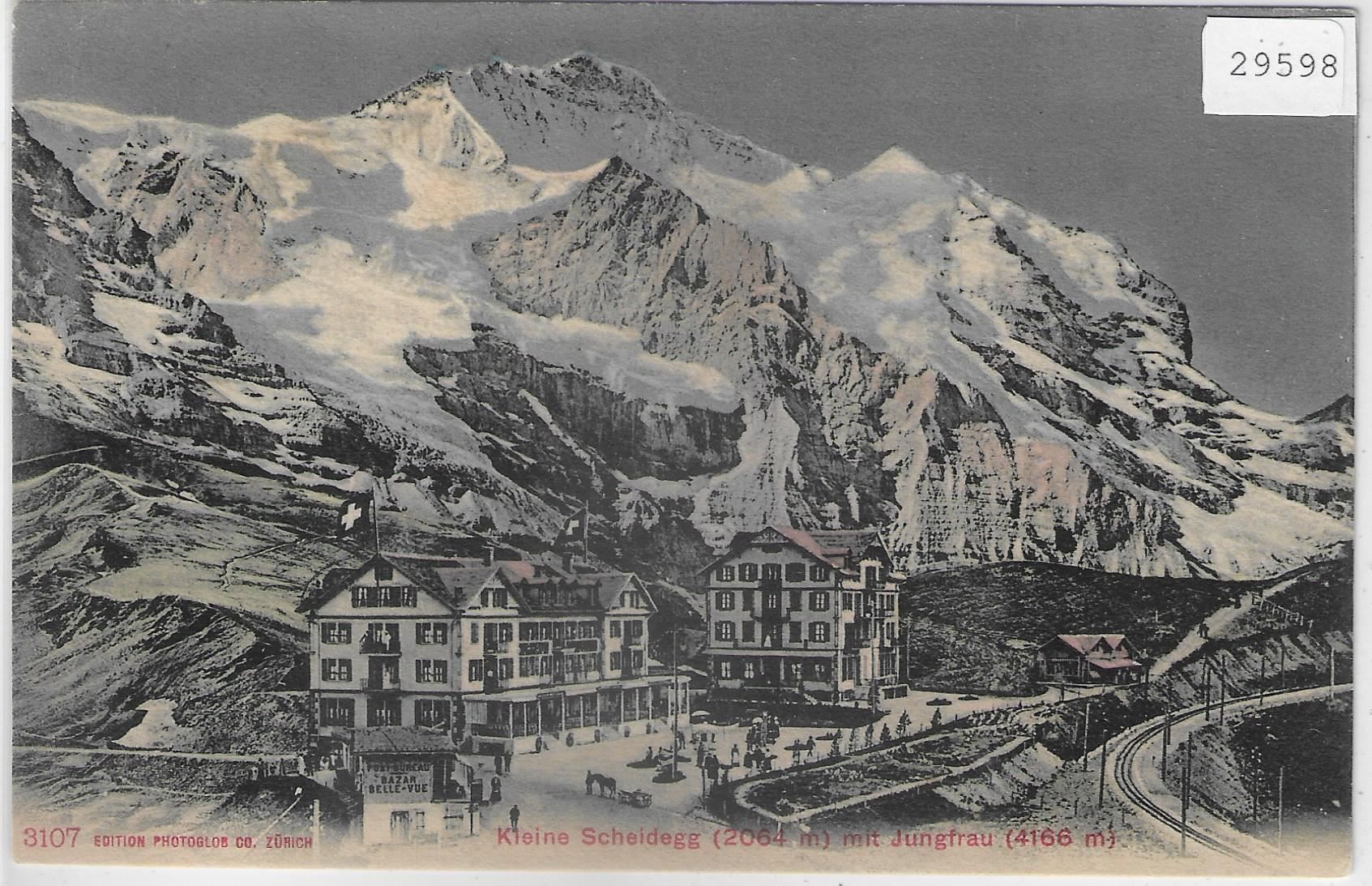 Cartoline postali: Kleine Scheidegg mit Jungfrau – Usato da Ettingen venduto da Kartenplanet