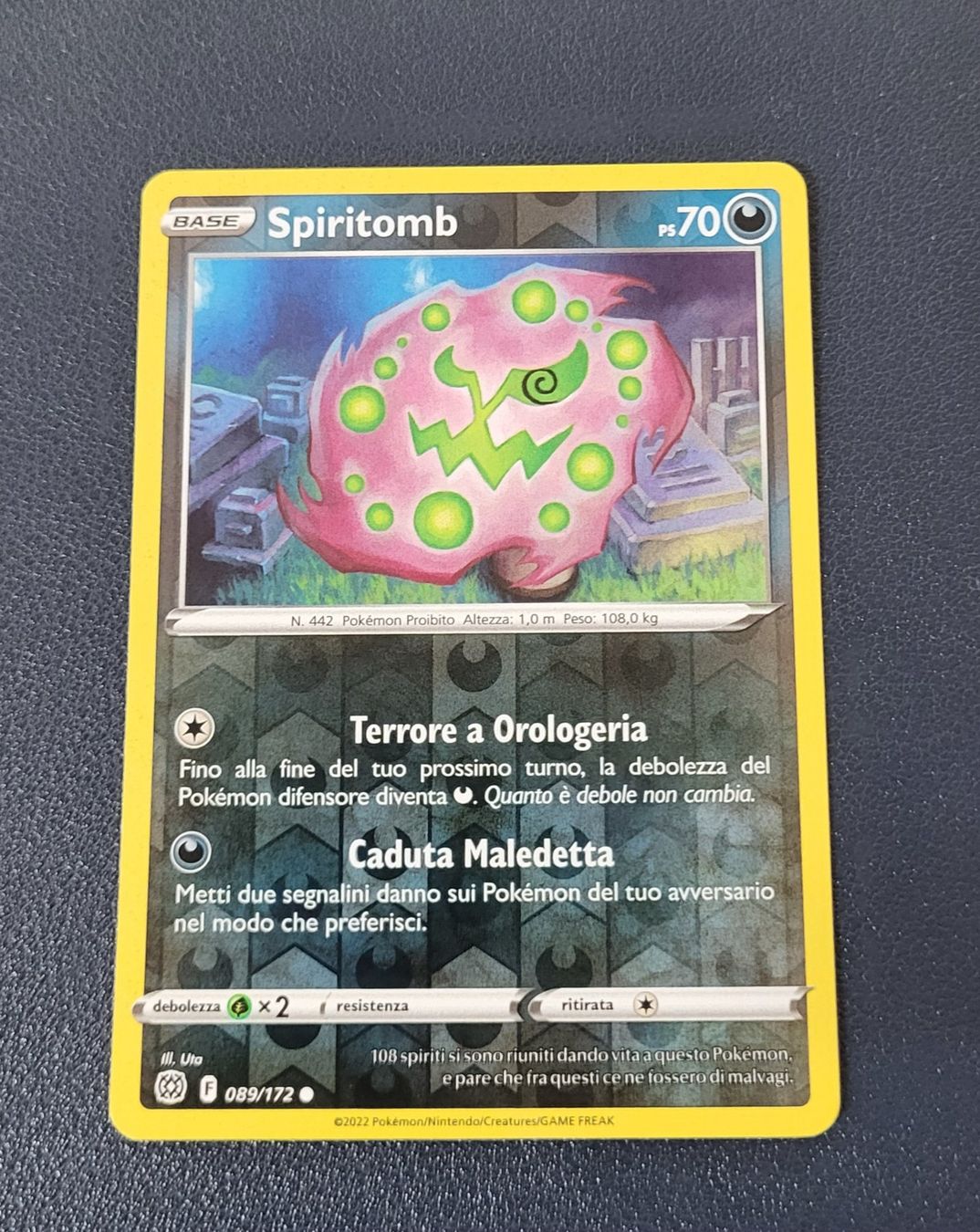 Pokémon Carte collezionabili: Pokemon 089/172 Spiritomb Comune Reverse ITA – Usato da Lugano venduto da pan_5zpg