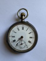 Antike Taschenuhr, 800 Silber, 15 Rubis