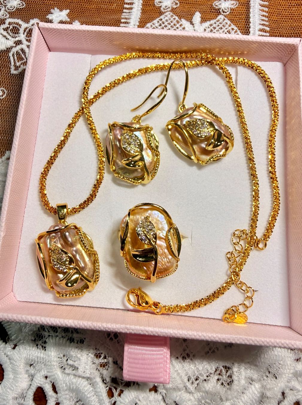 Sonstiger Schmuck: Parure Rose Nomade – Neu und originalverpackt aus St-Maurice von Sandrinette123 2