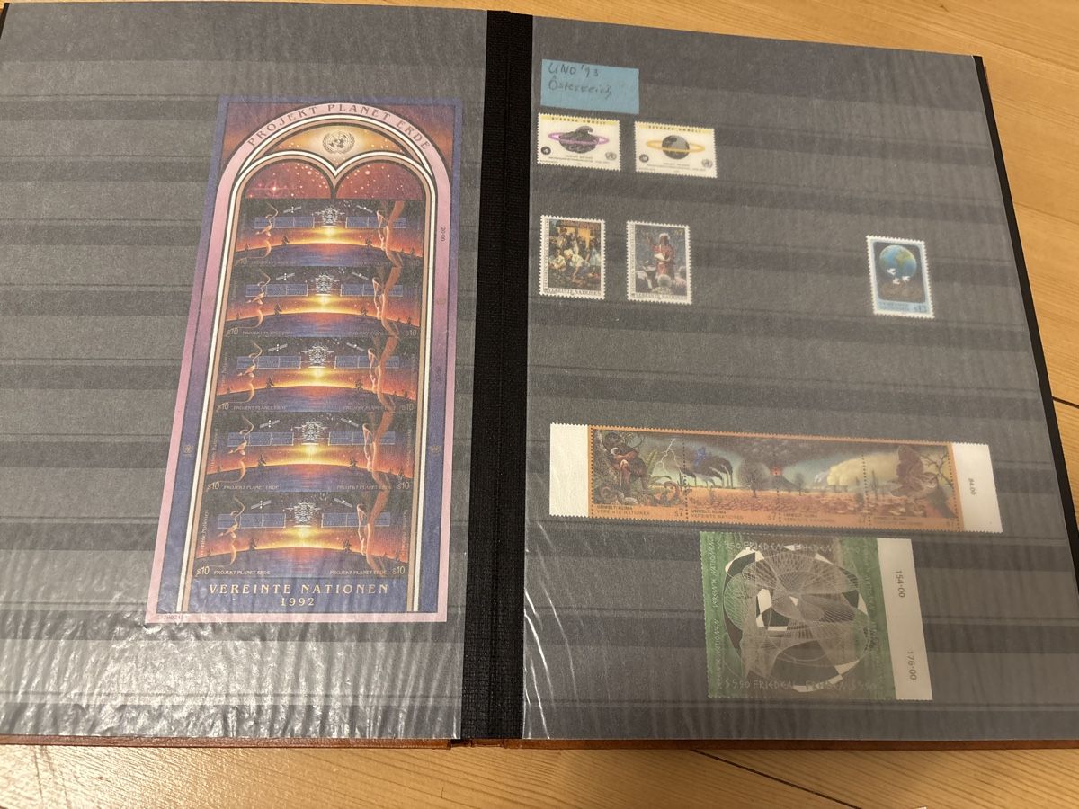 Alle Briefmarken: UNO Blöcke Briefmarken Schweiz Sammlung 1992 - 1995 – Neu (gemäss Beschreibung) aus Freienstein von Golfbueb 7