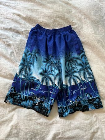 Sommer Badehose mit Palmenmuster, Grösse L