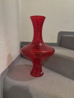 Exklusive Glasvase, Rot, modernes Design, einzigartig!
