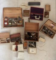 Lot Uhrmacher Werkzeug und Patek Philippe Boxen