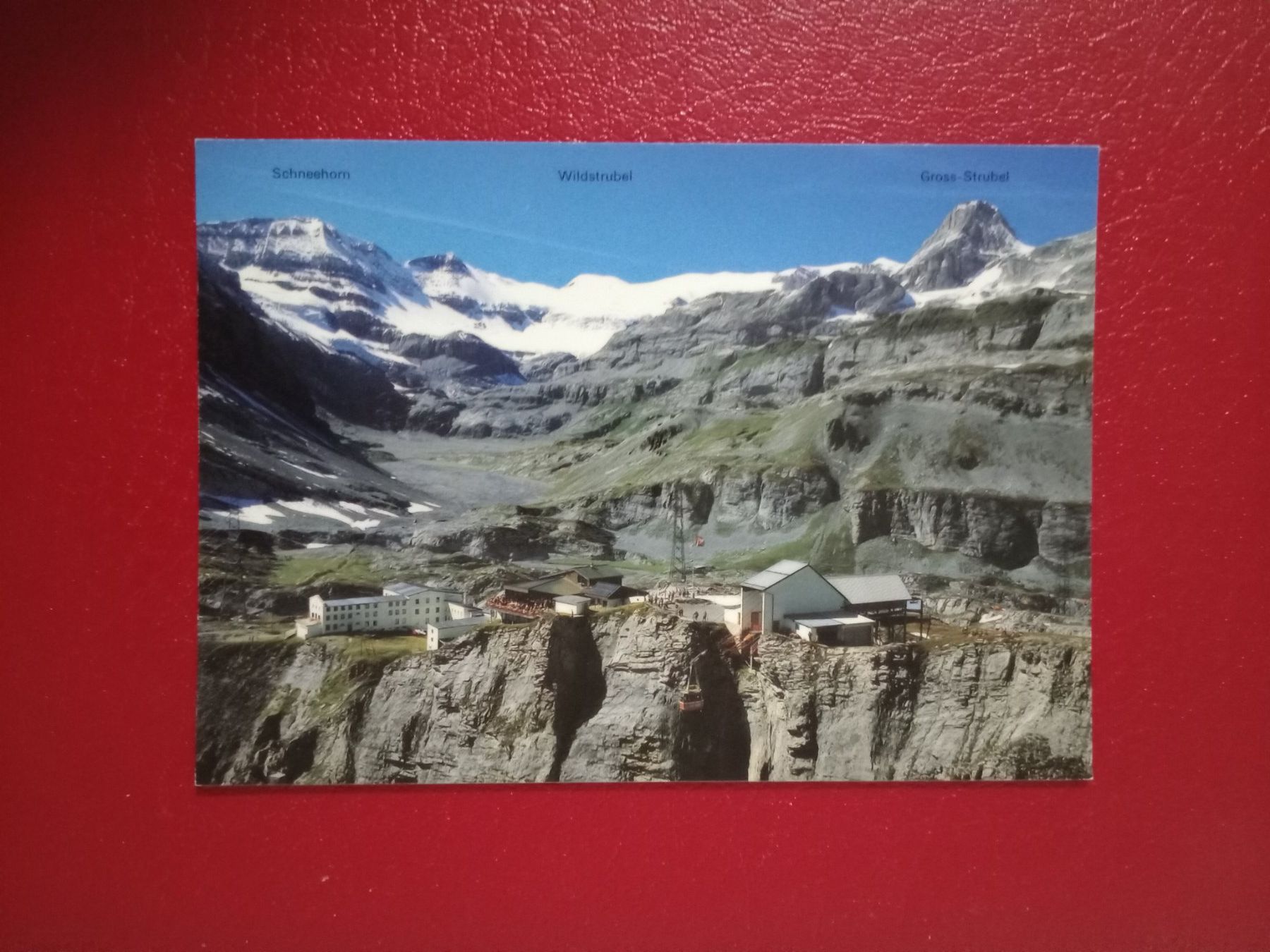Ansichtskarten: Gemmipass Vogelschau Wallis/ Bern – Gebraucht aus Küttigen von Melisch1000