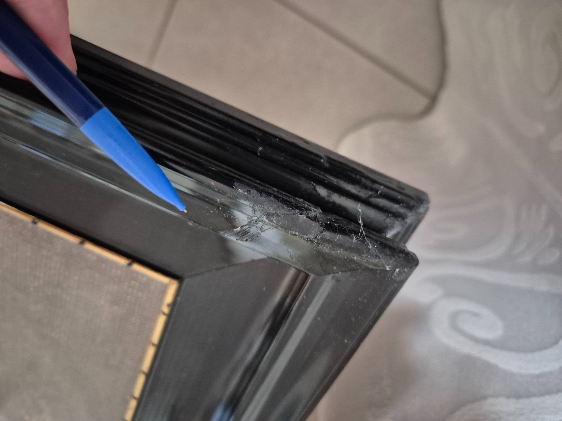 Bilderrahmen: Antik Bilderrahmen mit Glas – Gebraucht aus Egerkingen von Castel77 3