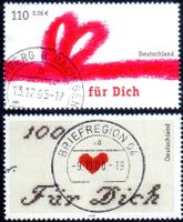 BRIEFMARKEN DEUTSCHLAND SERIE FÜR DICH 2 MARKEN GESTEMPELT