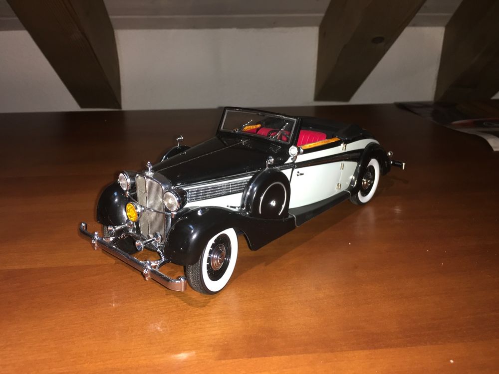 Modellino Auto 1:18 Signature Models Cord 812 Cabriolet 1937, Colore Nero, Diecast