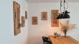 6x Wanddeko aus Arvenholz – handgemacht
