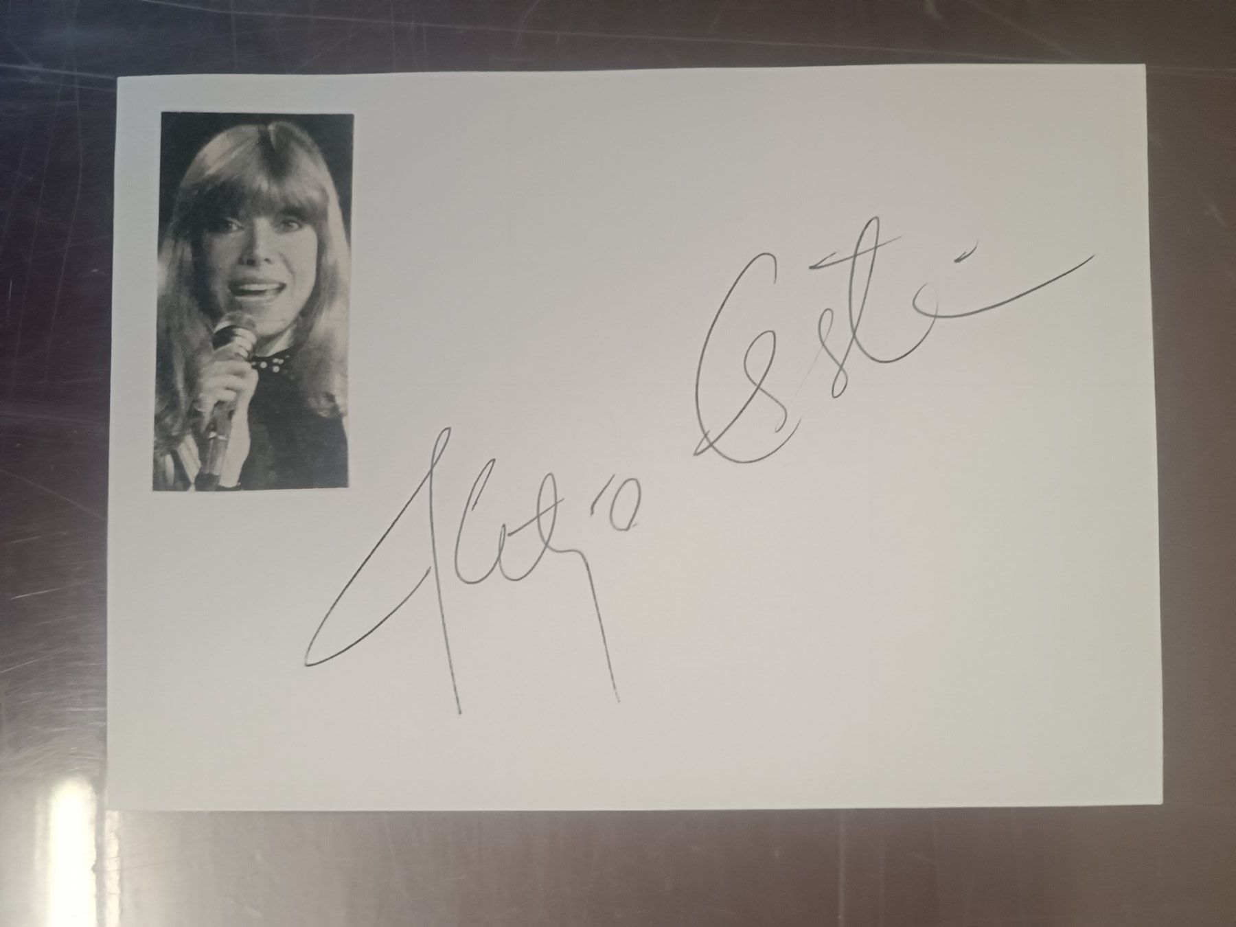 Autografi: Katja Ebstein  - Handsigniert – Usato da Menziken venduto da Artographs