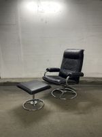 Midcentury Sessel mit Ottoman