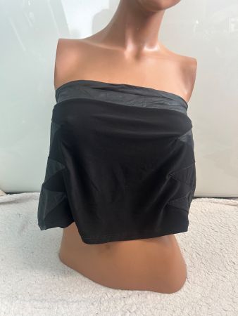 Sexy Top Tubetop Second Skin Schwarz Gr XL NEU