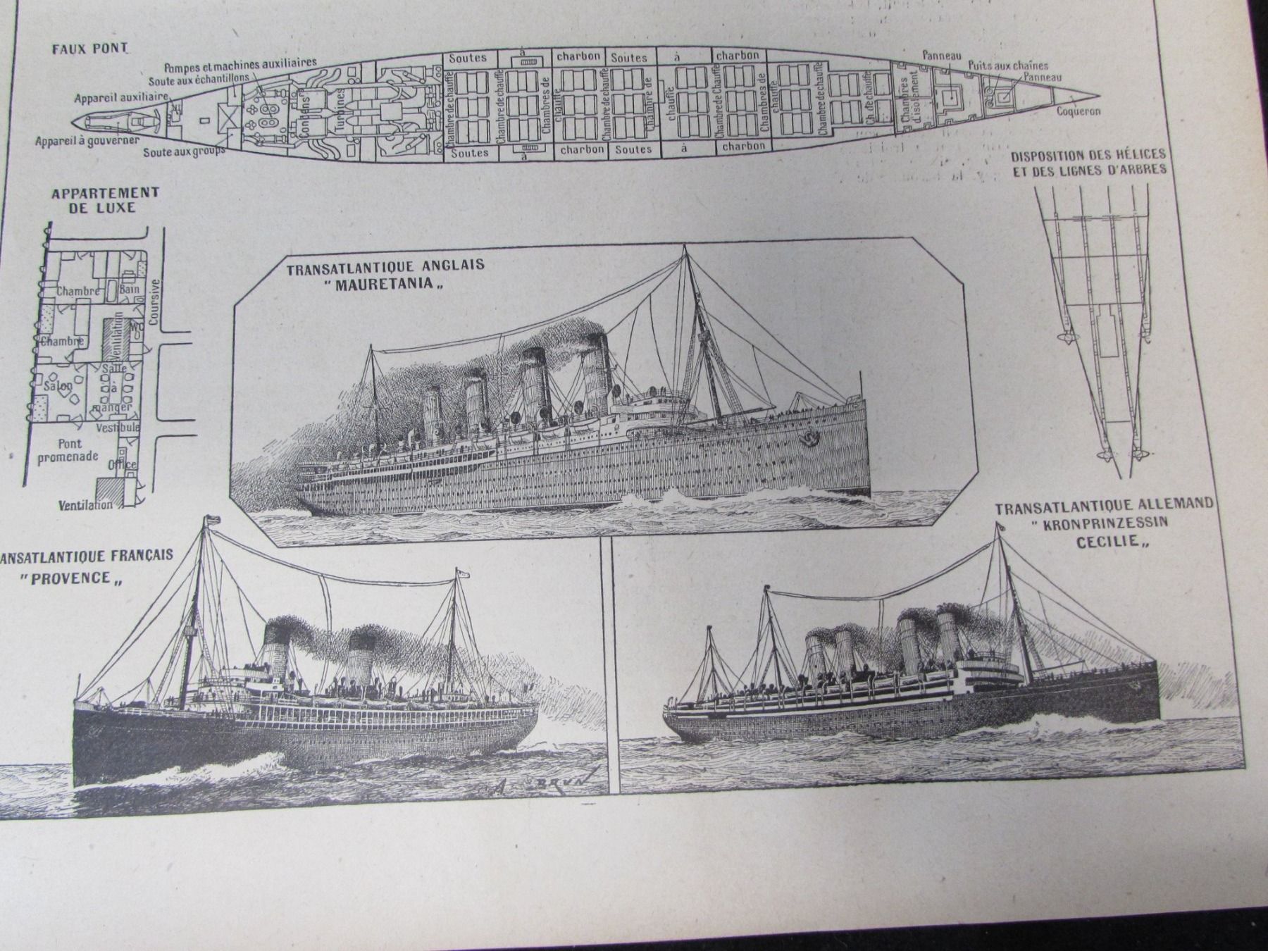 Grafiken & Lithographien: Lot Schiffe/Nautik, 1900 – Gebraucht aus Walchwil von Shells1