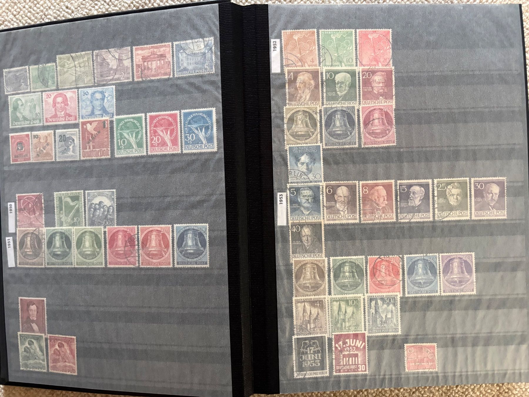 Alle Briefmarken: Album Briefmarken Berlin 1948-1990 – Gebraucht aus Steinmaur von Nicorutishauser 1