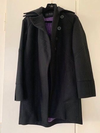 Manteau noir laine et cachemire de Z & V
