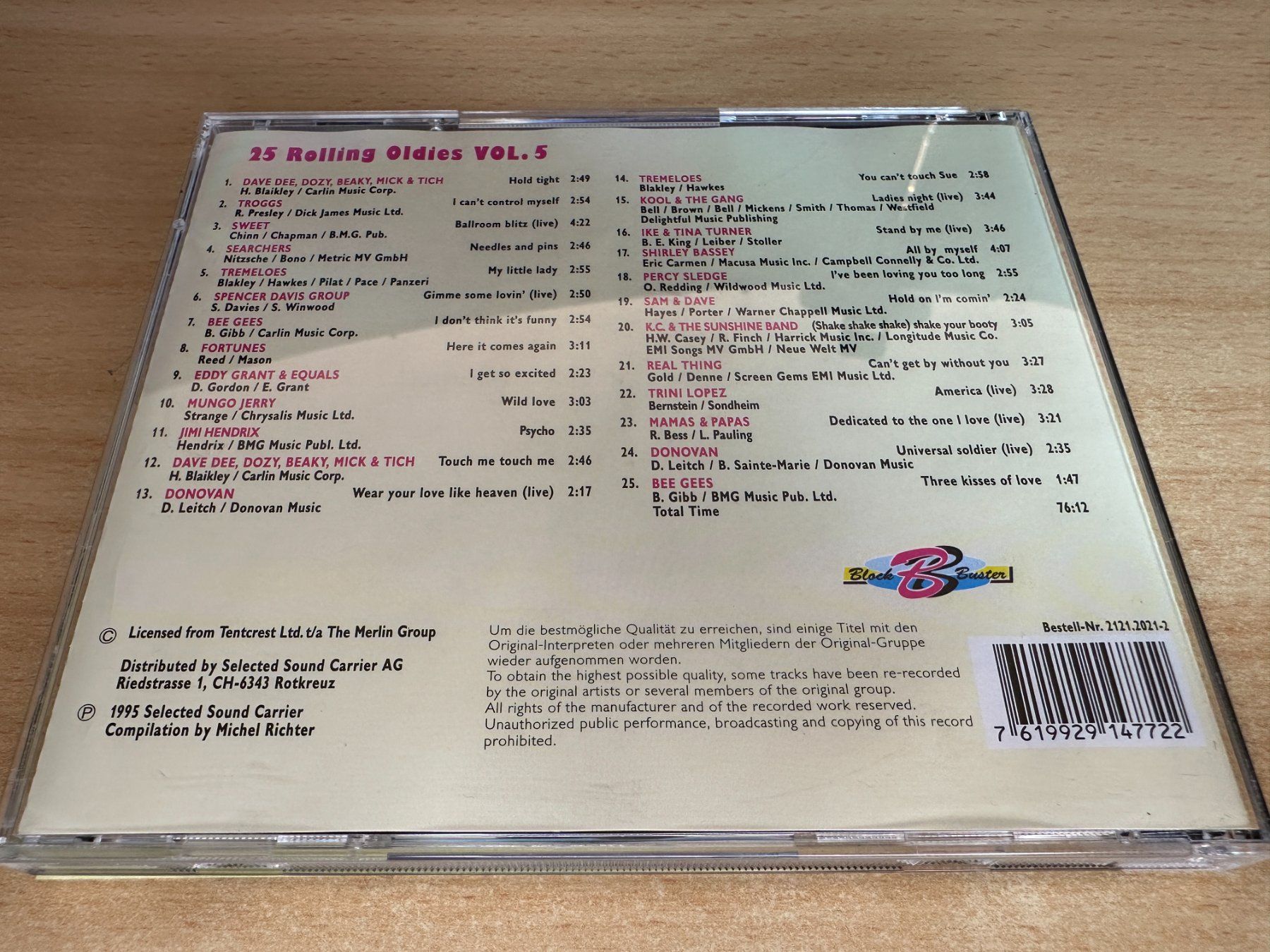 CDs: C3 Various – 25 Rolling Oldies Vol. 5 – Gebraucht aus Rikon im Tösstal von Alpenmutz 1