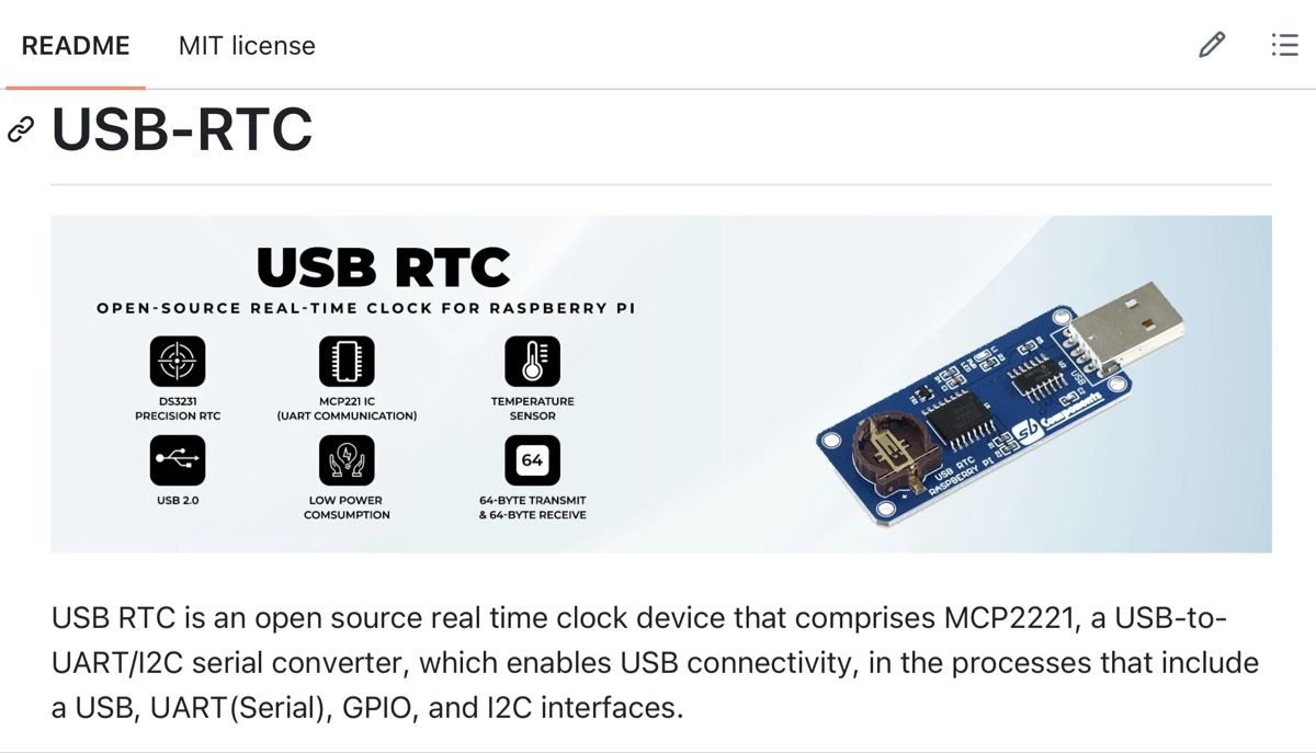 Raspberry Pi Componenti elettronici: USB RTC for Raspberry Pi – Nuovo (secondo la descrizione) da Zürich venduto da jankais3r 2