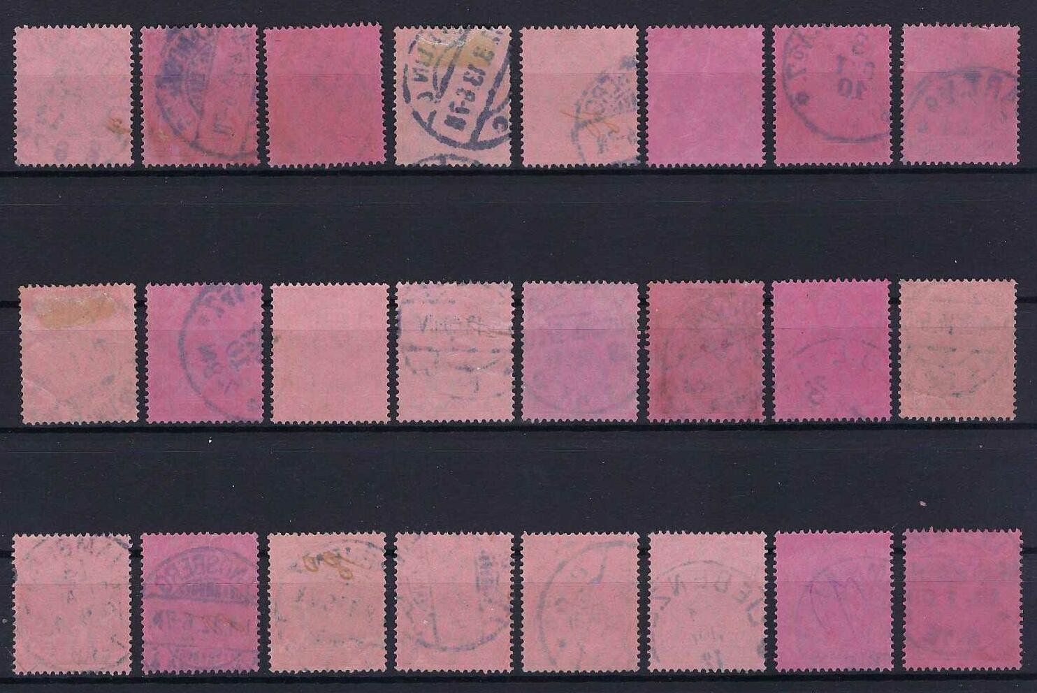 Alle Briefmarken: Germania Briefmarken 1902 gute 80 Pfennig Werte gest. – Gebraucht aus Hitzkirch von walti1959 1