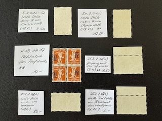 Tous les timbres: 6 ABARTEN Schweiz, postfrisch/gestempelt – D'occasion à Stallikon par HILDECH1 9