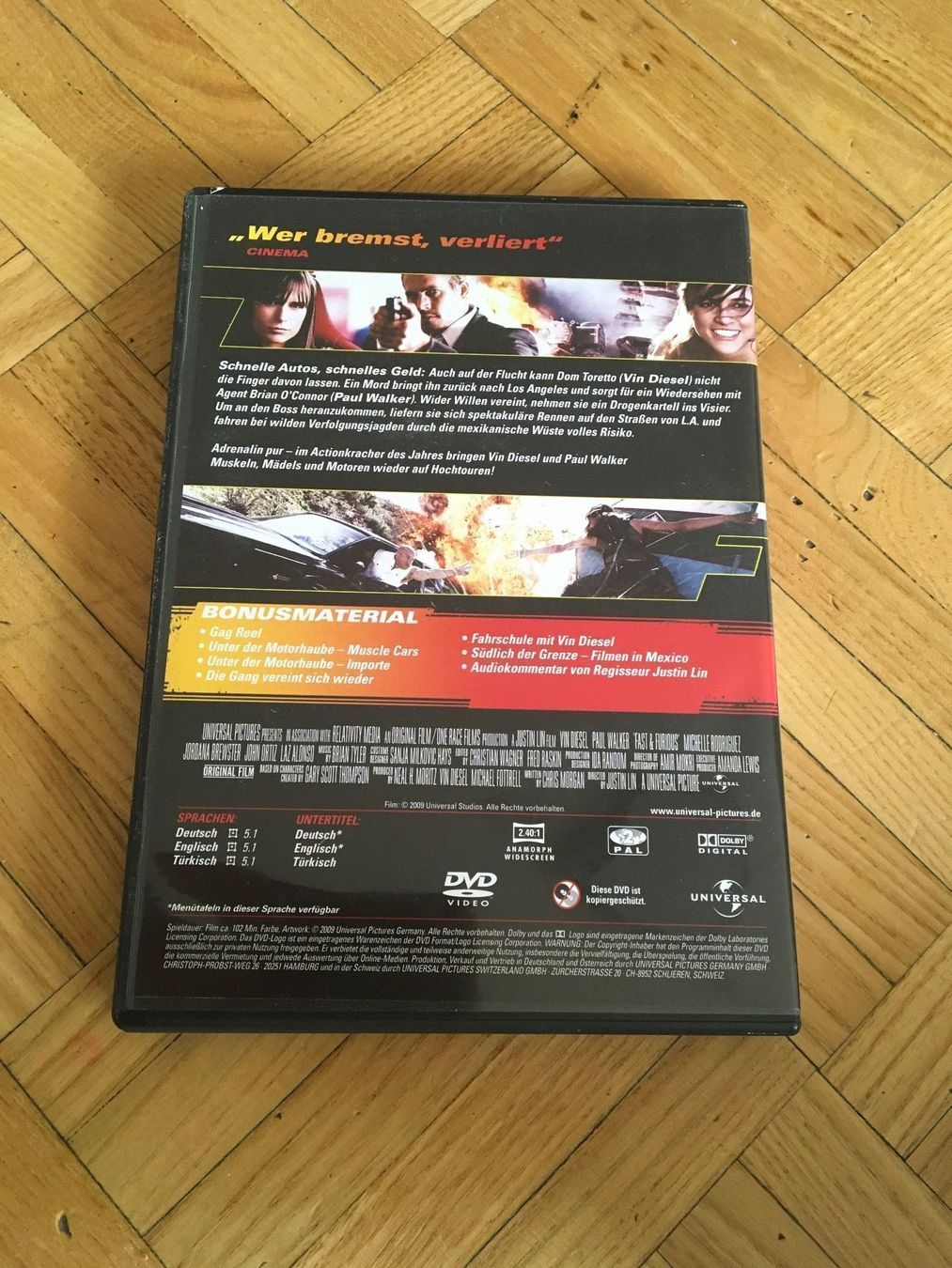 Alle DVDs: Fast & Furious 4: Neues Modell. Originalteile. – Gebraucht aus Urdorf von mat_8hvl 1