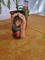 Holzfigur Kind in Hand geschnitzt, Vintage Deko Figur