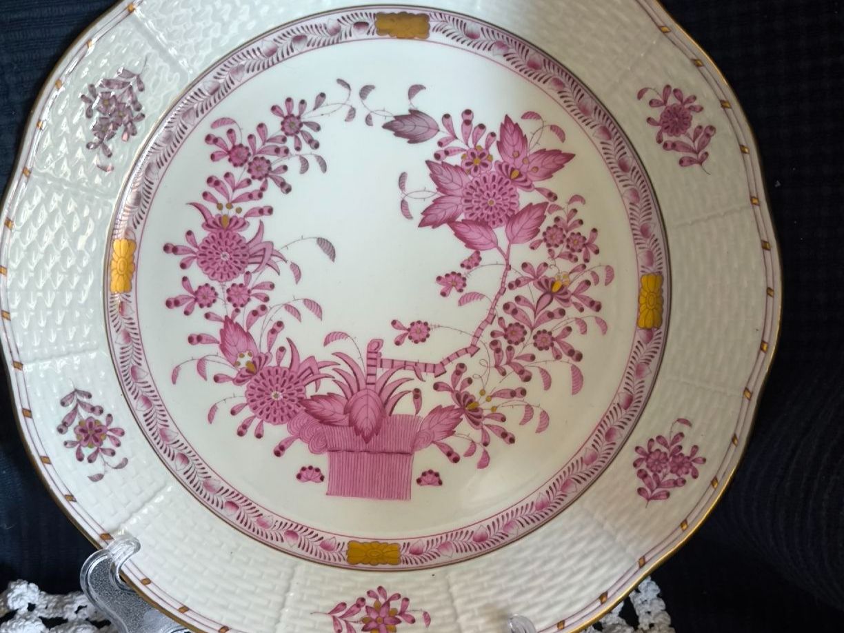 Herend Piatti: Herend 25 cm. Assiette, Corbeille indienne – Usato da Nyon venduto da mgg_gg9j