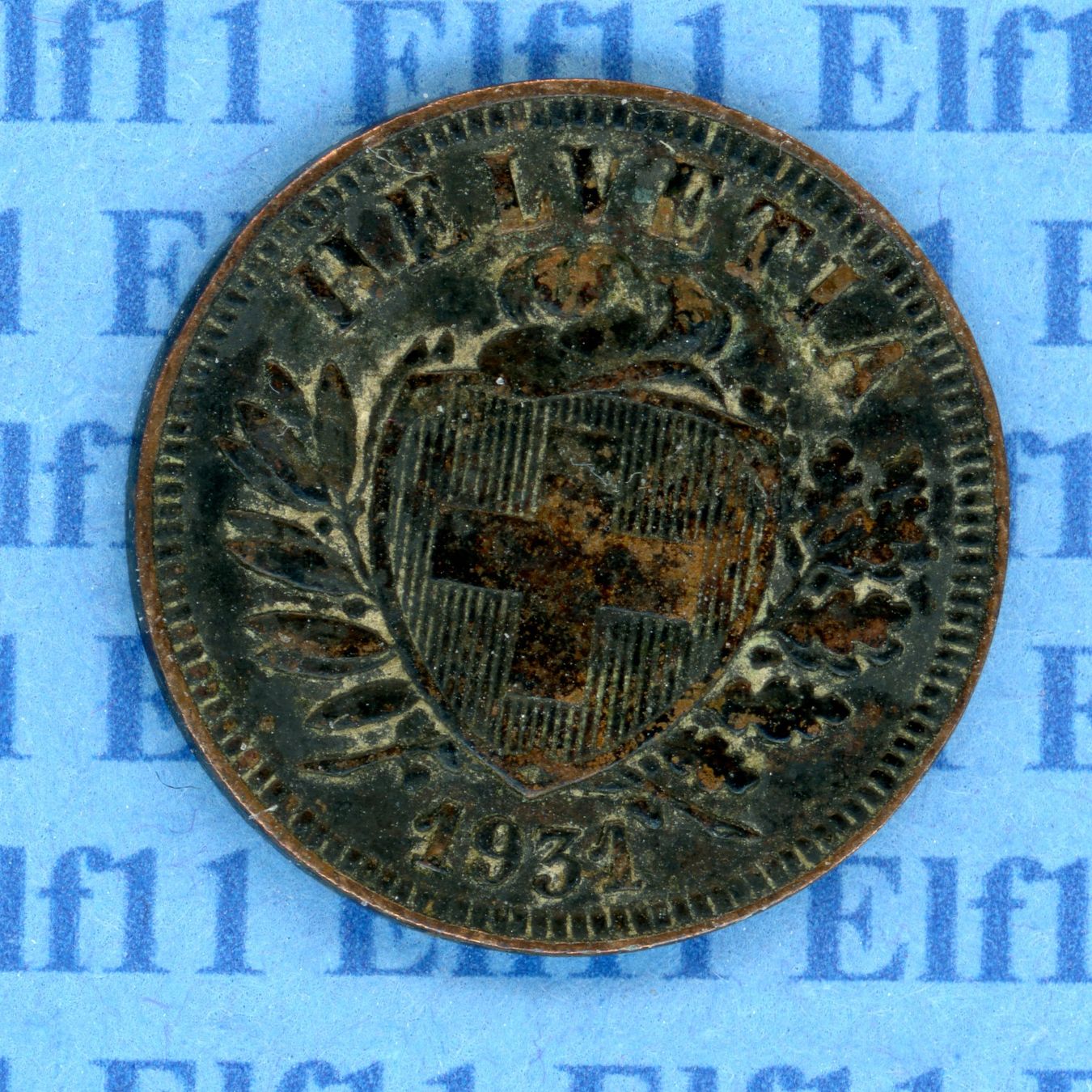 Tutti le monete: CHF___0.02 1931 ss 2 Rappen – Usato da Widnau venduto da Elf11