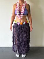 Hula Rock Lila Fasching Karneval Sommerfest Gr. S/M 🌺🌈🌴