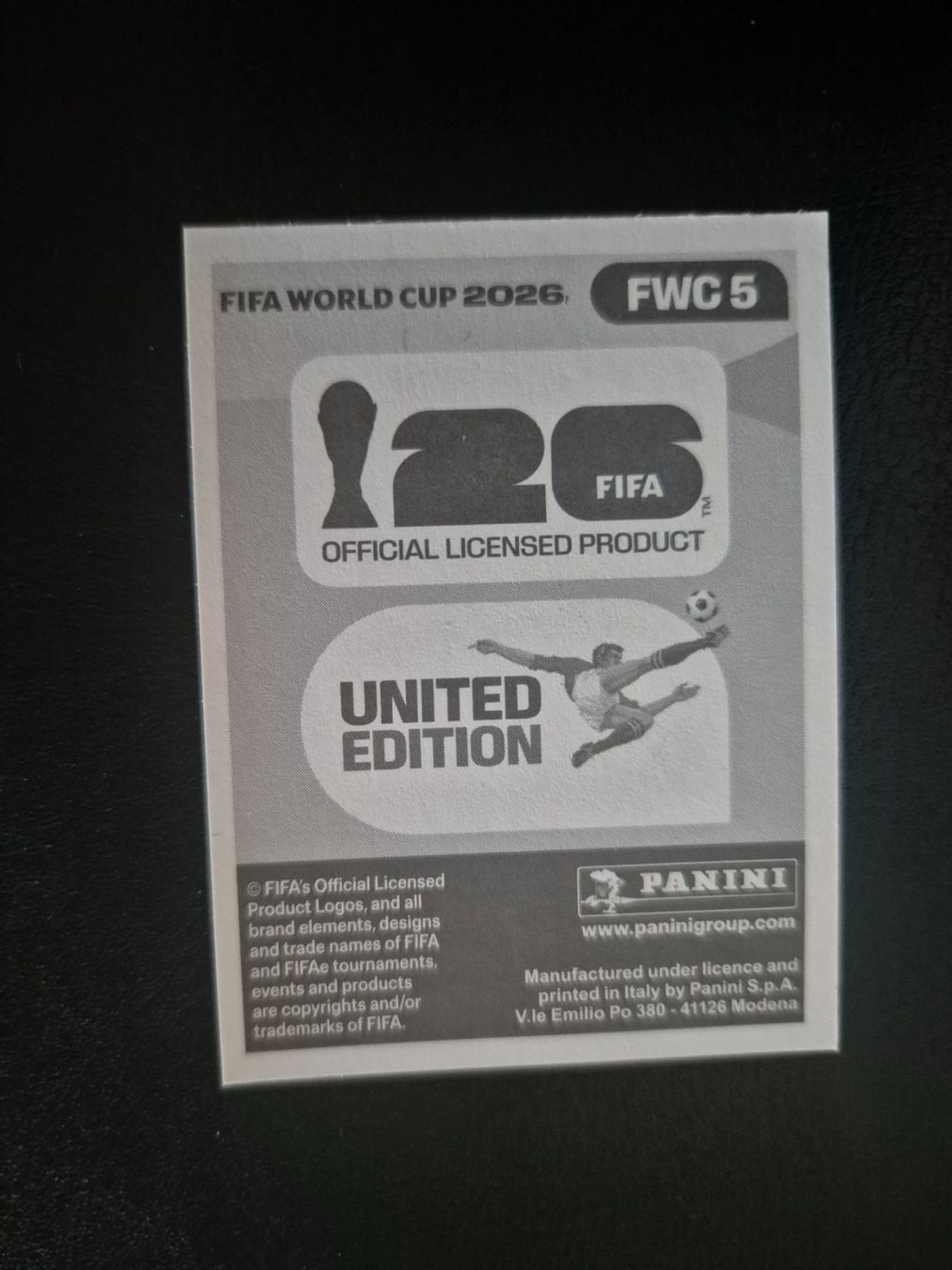Panini Carte collezionabili: Panini WM 26 FWC 5 – Nuovo (secondo la descrizione) da Rorschacherberg venduto da AJ3108 1