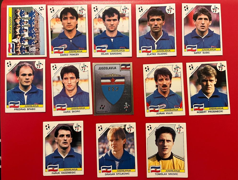 Autocollant Panini World Cup Italy 90 - Savicevic Yougoslavie #284 - Neuf