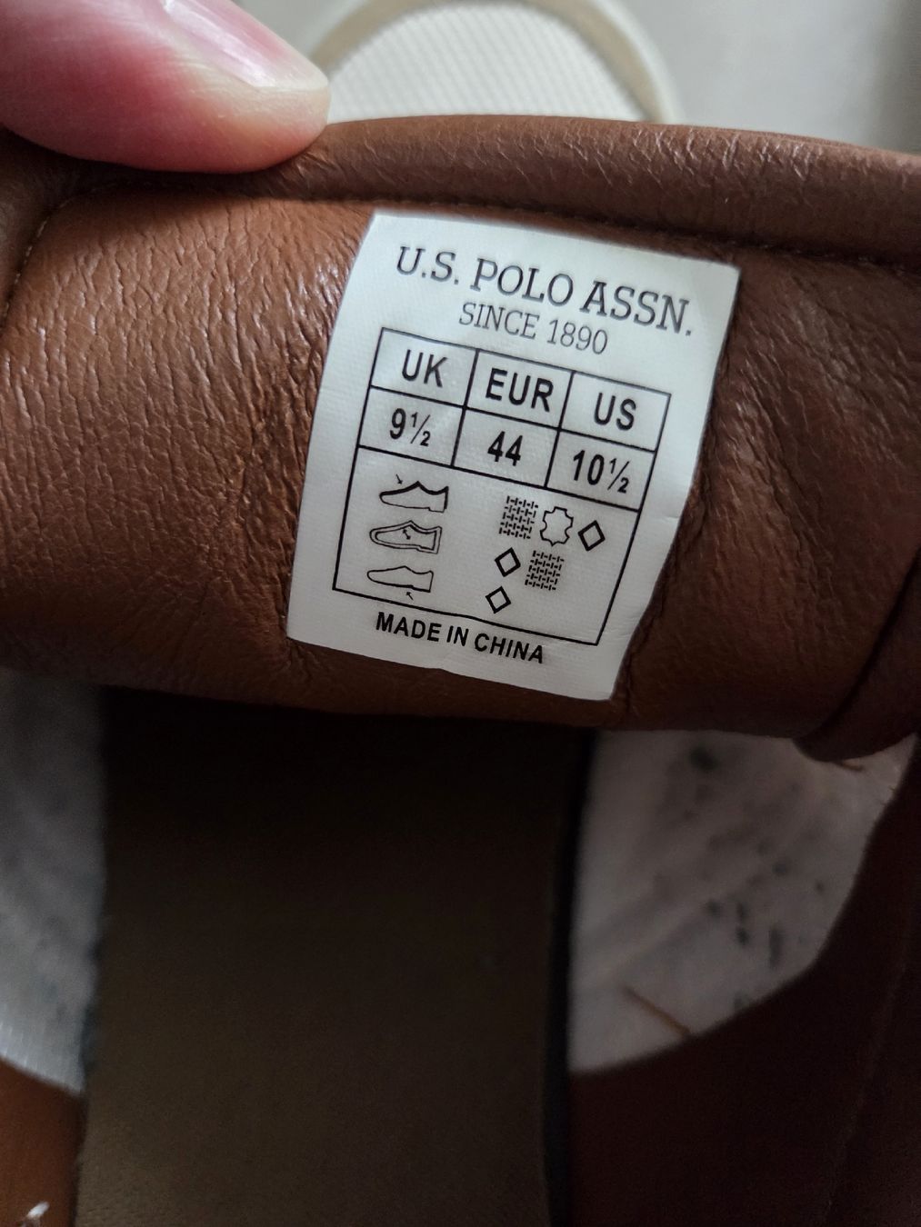 US Polo Scarpe da uomo: U.S. Polo Assn. Herren Sneaker, weiss-braun, Gr. 44, top – Usato da Wetzikon ZH venduto da mar_8jrl 7