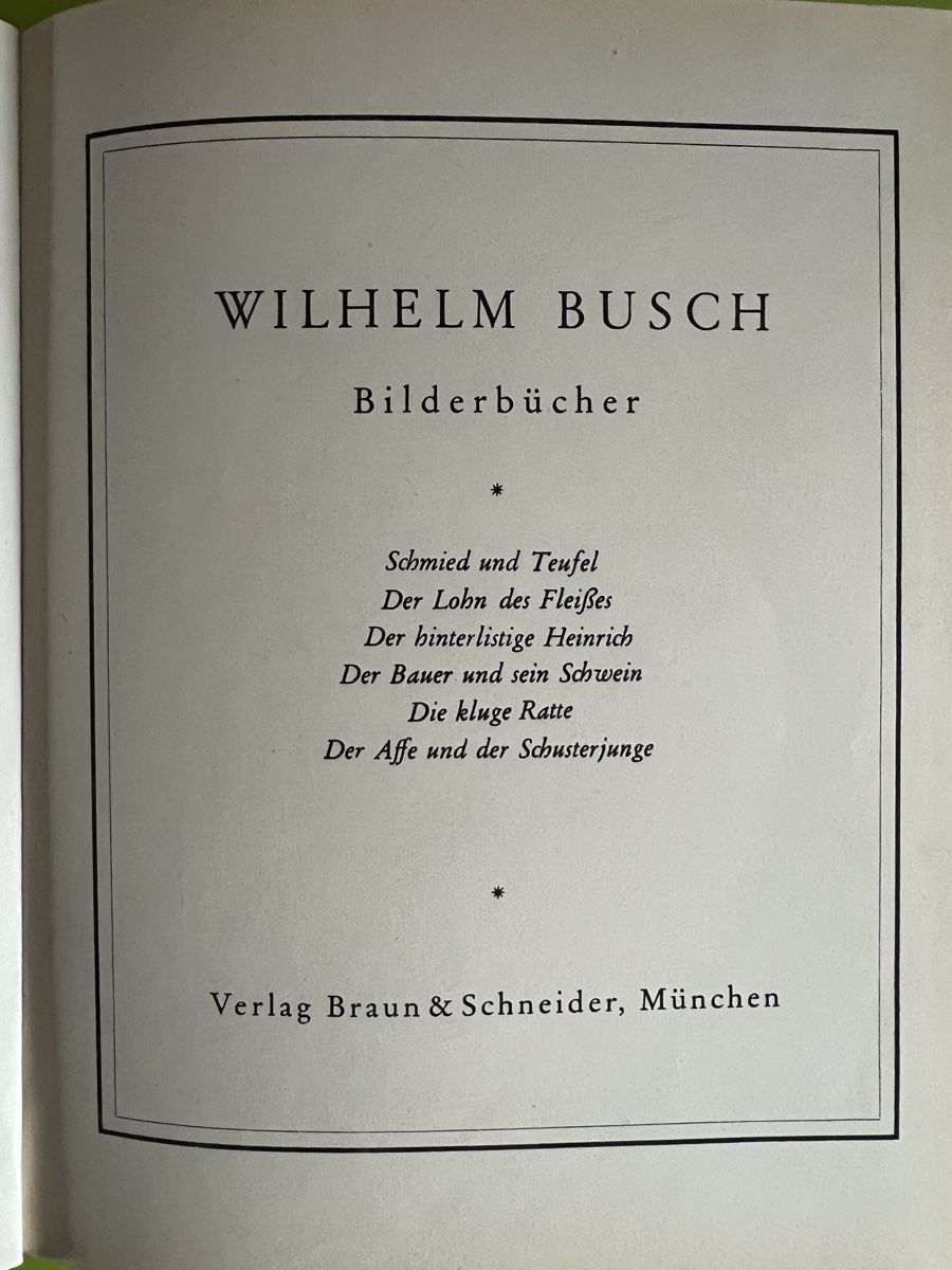 Libri: Wilhelm Busch Band 3 Geschichten 1943 – Usato da Kirchberg BE venduto da wimmler 1