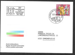 Sonderbrief A. 1459 75 Jahre Philatelistenver. Delémont 1986