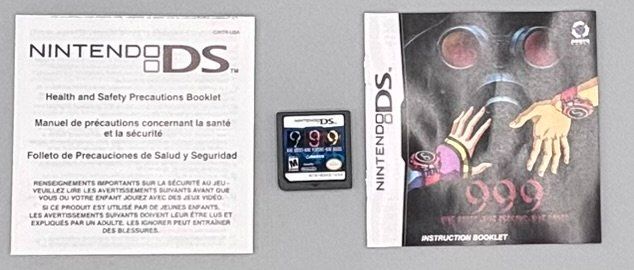 Nintendo Giochi: 999 Nine Hours Nine Persons Nine Doors DS CIB US Version – Usato da Brunnen venduto da mel_79gf 1