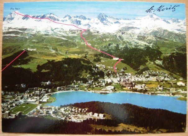 Cartoline postali: Ansichtskarte ungelaufen – St. Moritz – Usato da Dübendorf venduto da rumpumpel
