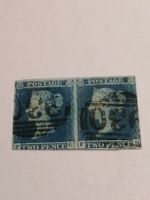 Two Pence Blue 1841, Platte 3, Paar 