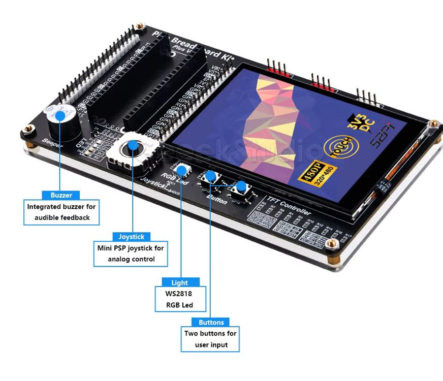 Raspberry Pi Pico. undd Breadboard Kit – 3,5-Zoll-Touchsc | Kaufen auf ...