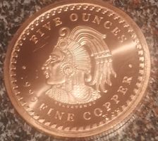 5 Unzen Kupfermünze Copper 999 Original Golden State Mint