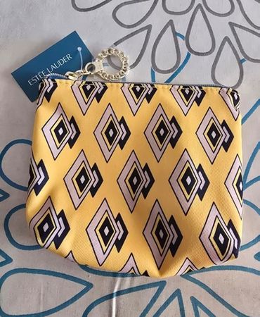 Estée Lauder Kosmmmmmtasche, Gelb, Neu mit Etikett, Top Zu