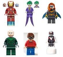 Original LEGO 6 Super Heroes Figuren -LD