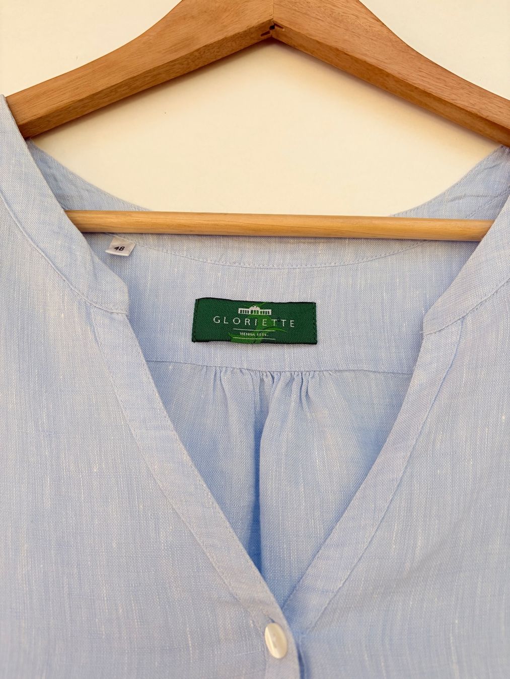 Blusen: Gloriette Leinen Bluse Gr.46/48 – Gebraucht aus Unterägeri von Jutka_04 2
