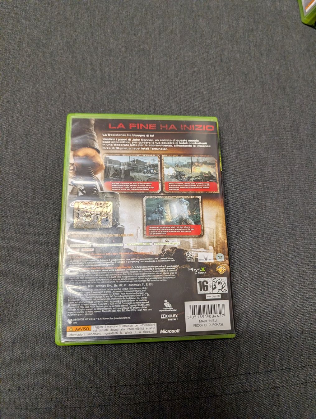 Giochi: Terminator salvation Microsoft Xbox 360 – Usato da Giubiasco venduto da Ticinerd 1