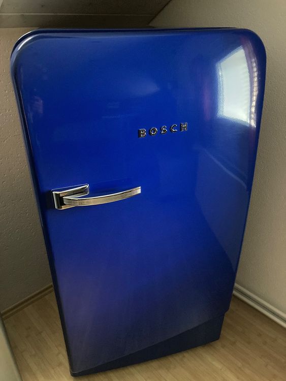 Bosch Retro Kuhlschrank Blau