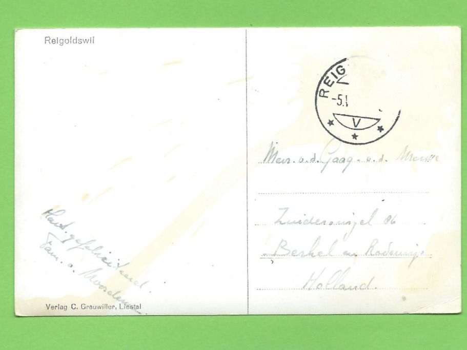 Cartoline postali: Reigoldswil – Usato da Zürich venduto da t24_de 1