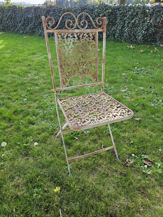 alter Metall Garten Klappstuhl Kaufen auf Ricardo