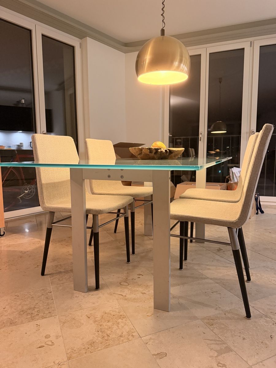 Tische: Designer Glastisch / Esstisch satiniert – Gebraucht aus Zürich von remarki 1
