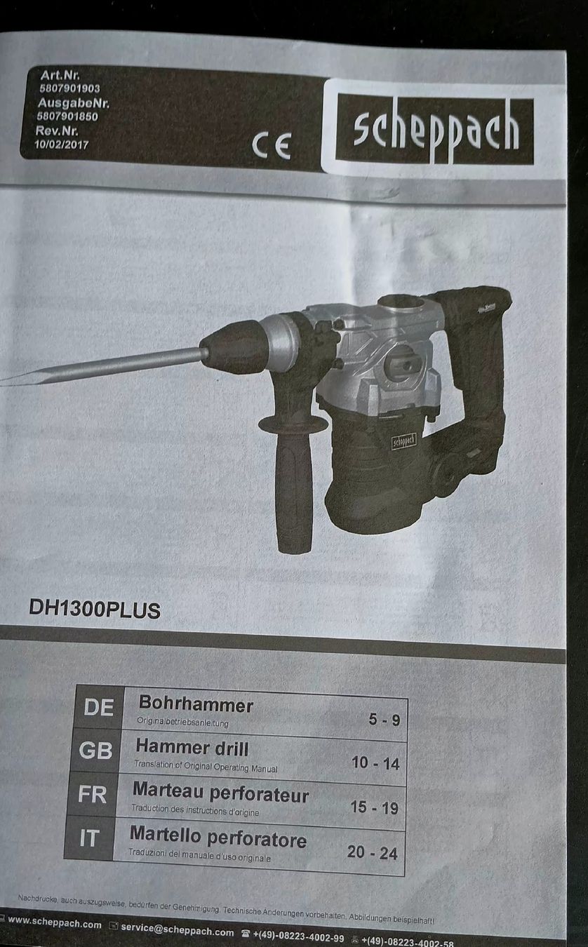 Scheppach Bohrmaschinen: Bohrhammer  – Neu (gemäss Beschreibung) aus Ettiswil von Soroy 2