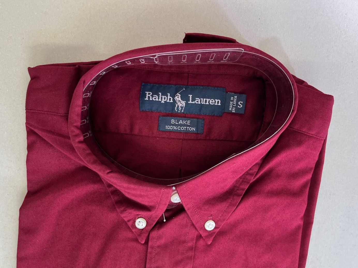 Ralph Lauren Hemden: Ralph Lauren Hemd, Farbe weinrot, Grösse S – Neu (gemäss Beschreibung) aus Netstal von spaltflo01 1